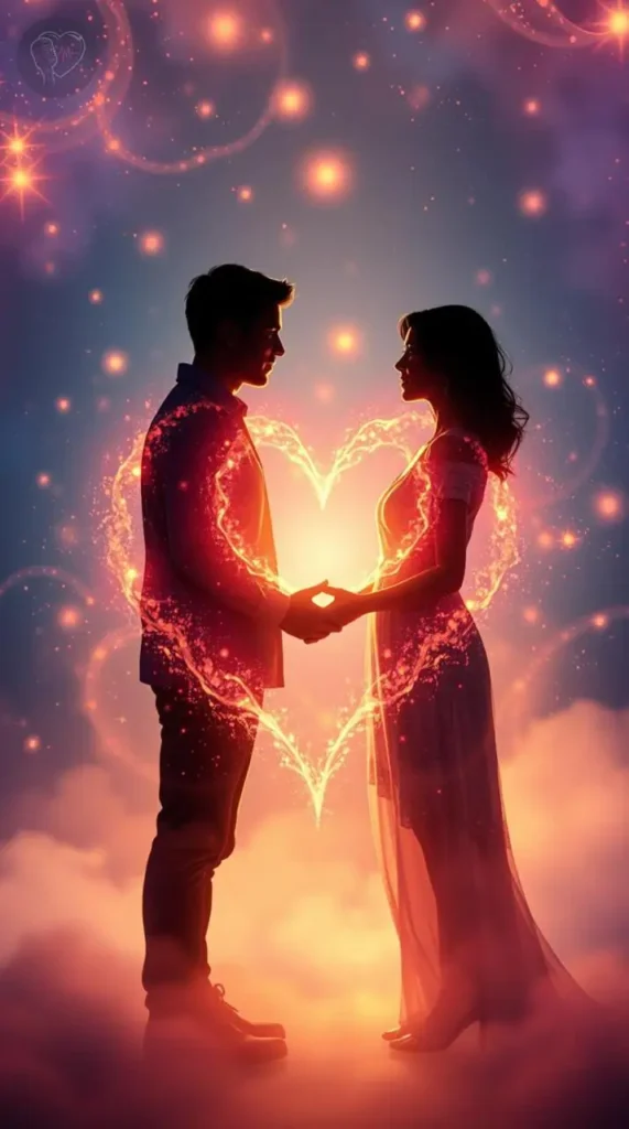 imagem representando a voz do coracao em uma declaração de amor profunda e emocional