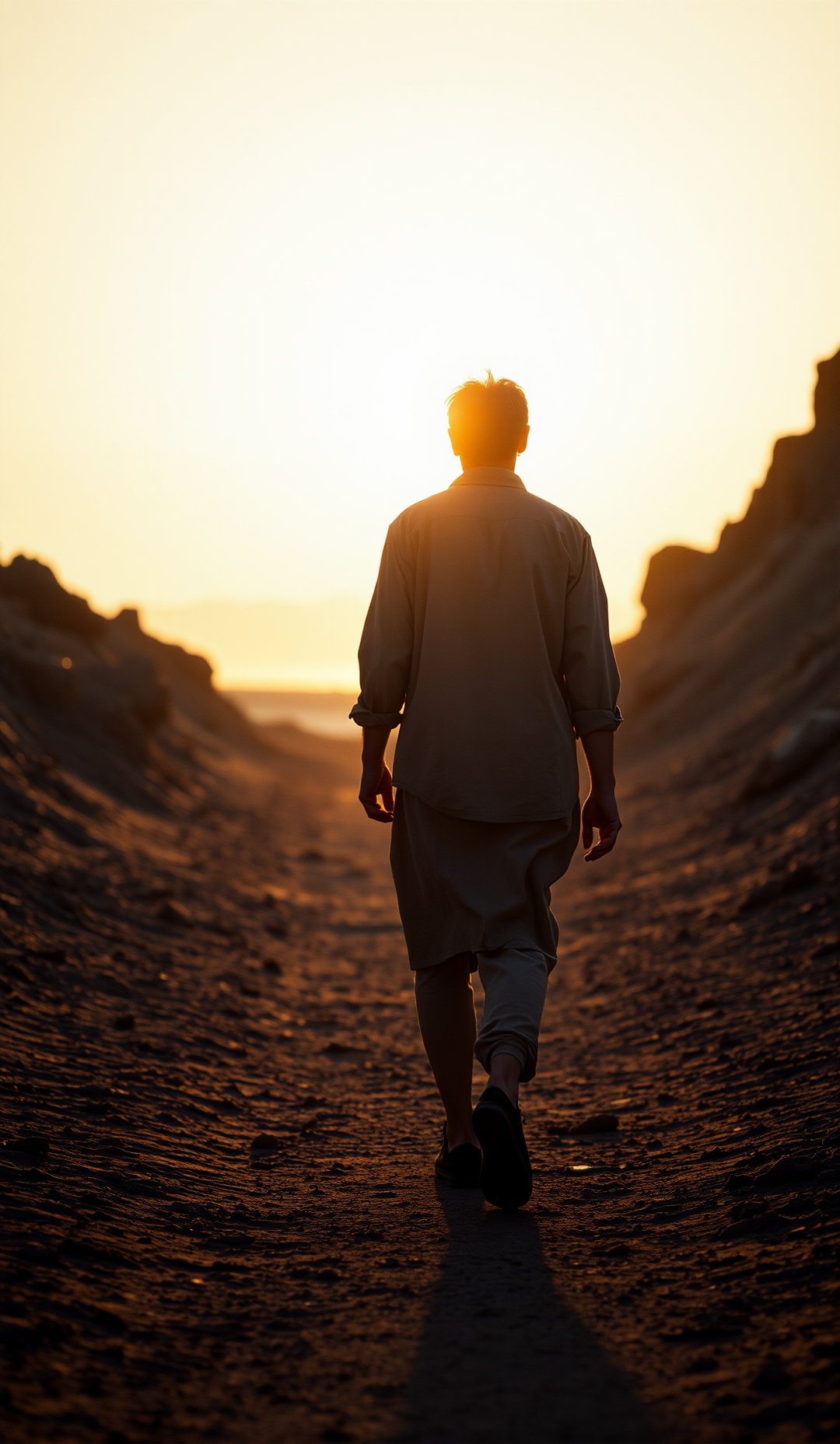 Reflexão Salmo 149 mostrando uma pessoa caminhando em direção à luz, simbolizando louvor, força e perseverança em silêncio