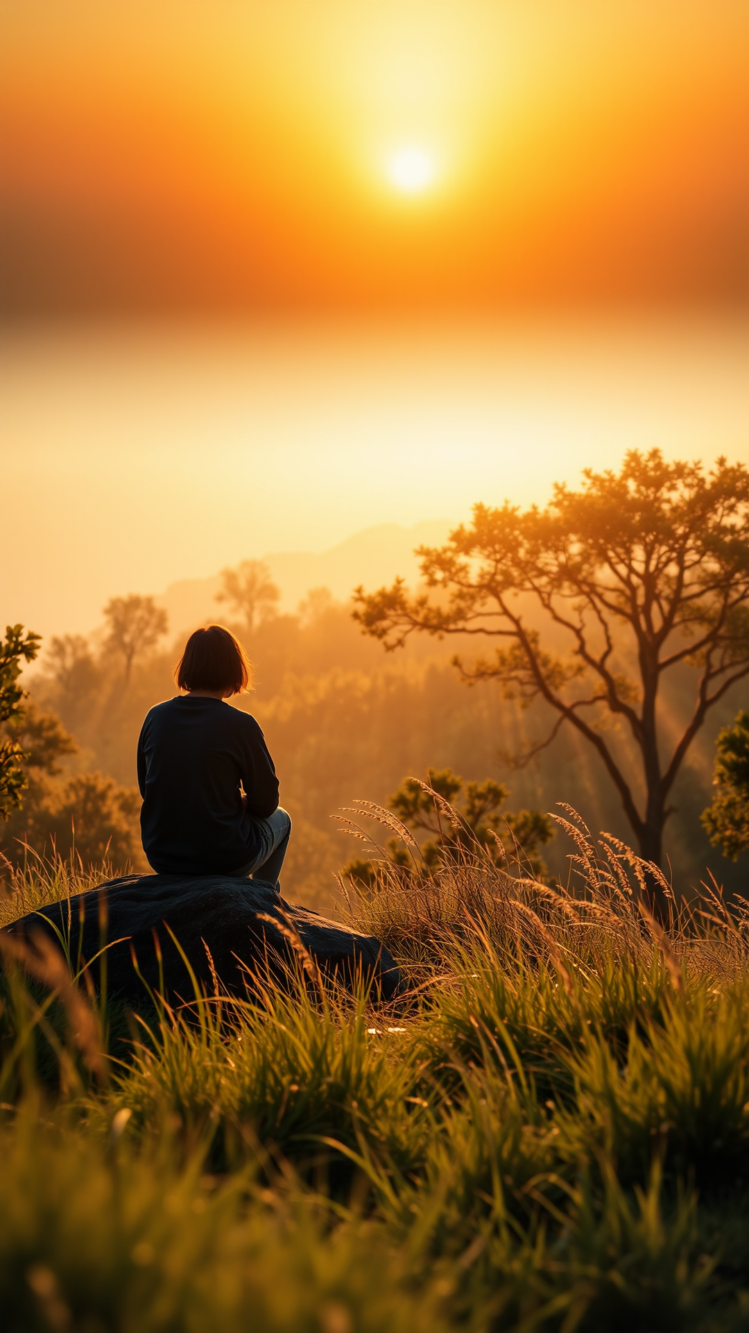 Paisagem ao amanhecer transmitindo paz, esperança e fé em dias difíceis