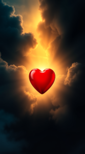Mensagem de amor para coração fechado